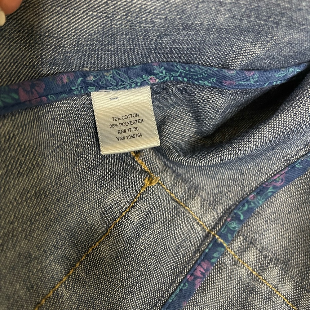 Cherokee Vintage 90’s Denim Jacket Blazer with Pockets Size M - Picture 8 of 8